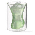 शराब के लिए डबल स्तरित बोरोसिलिकेट ग्लास कप